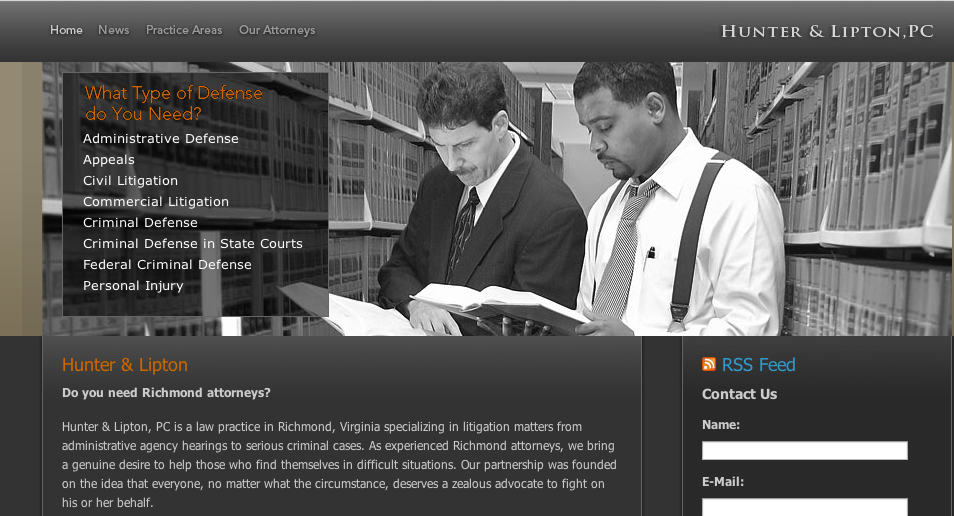Hunter & Liptons website