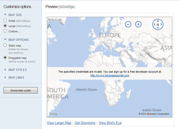 Bing Maps