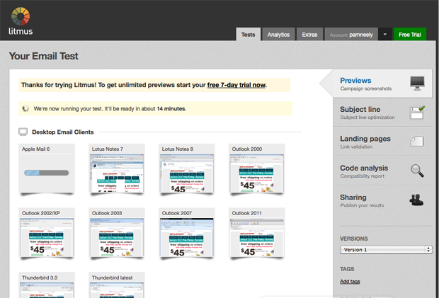 Litmus currently has the best free email preview tool.