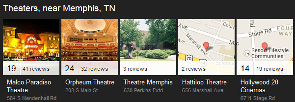 Google displays map locations when pictures are not available for its Local Carousel.