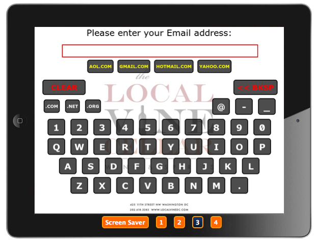The iCapture iPad app interface is easy to use and most customers wonât need any hand-holding to sign up for your list.
