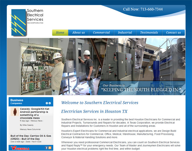 Southern Electrical Services site.